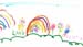 [Lucy, Clara and Two Rainbows, August 2000]