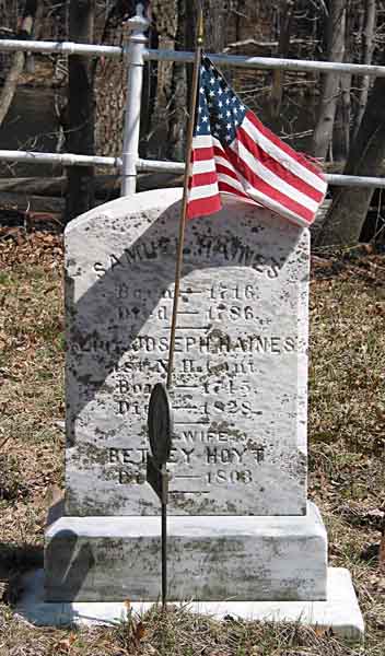 [Haines Gravestone in 2003]