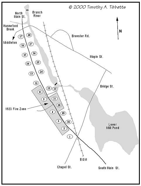 [Map 5a - Main Street Before 1923 Fire]