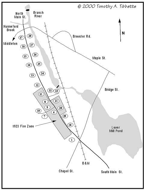 [Map 5b - Main Street After 1923 Fire]
