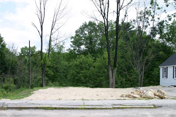 [The site of the store in 2004 - after the January 2004 fire gutted it, and it was razed]